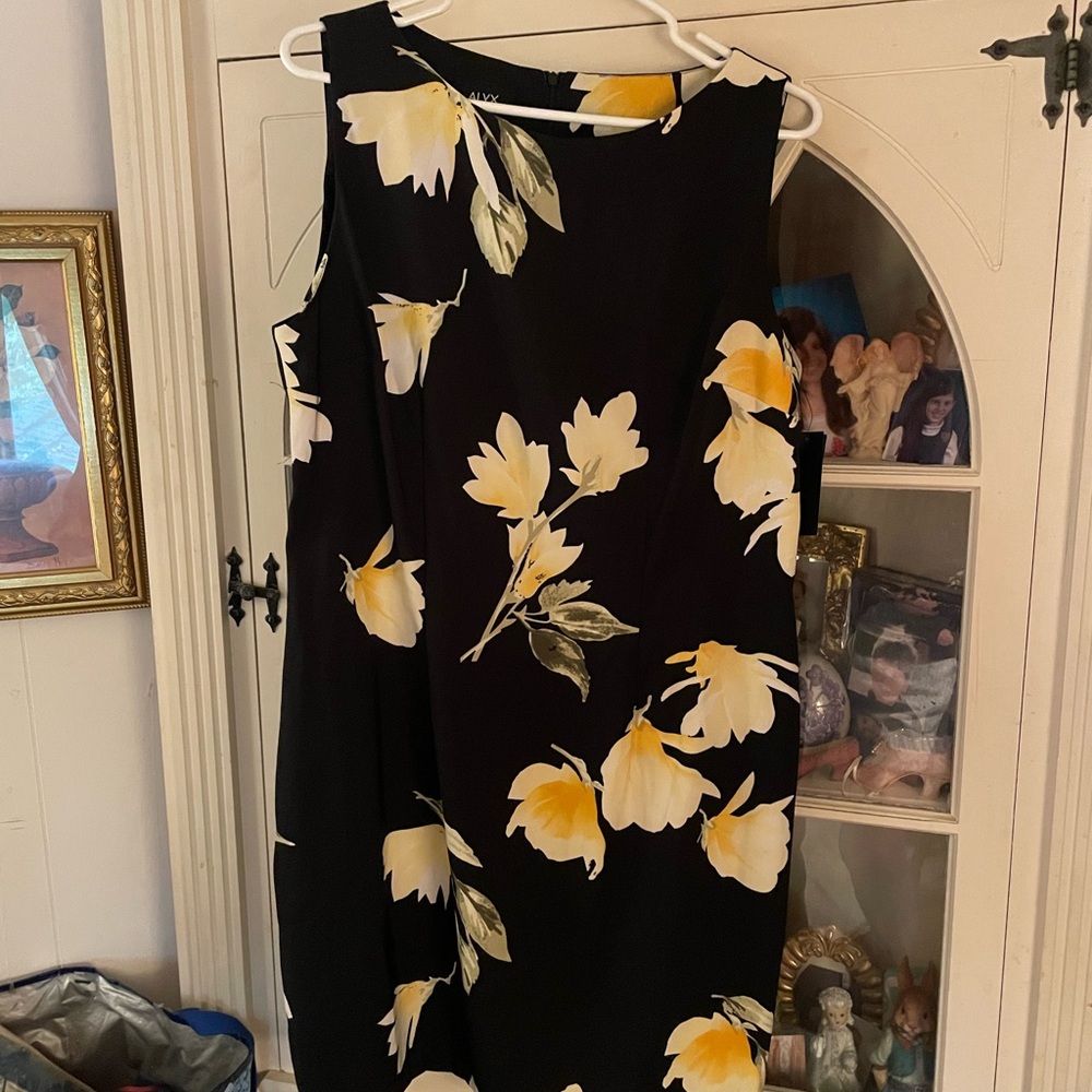 Alyx Yellow and White Sleeveless Sundress for Weddings NWT